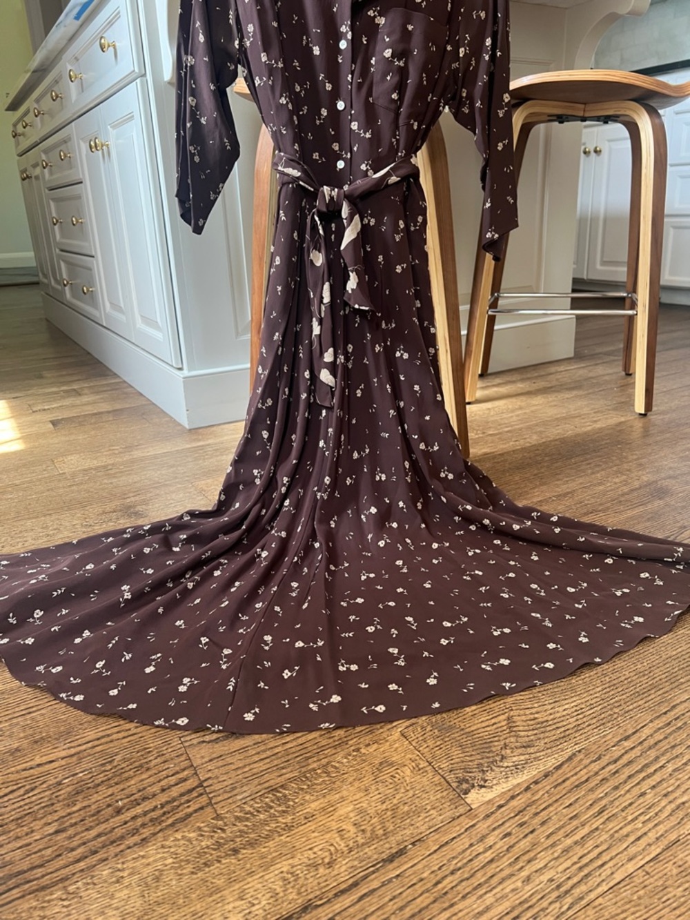 Lauren Ralph Lauren 100% silk floral dress 4 - Picture 4 of 9